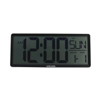 Digitálne hodiny Karlsson Table Clock Retro LCD KA6020BK, 36cm